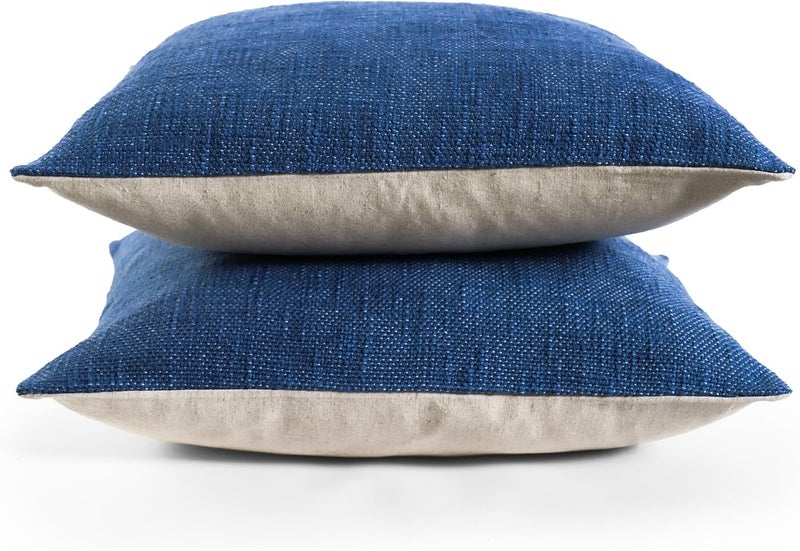 Eminence Home Vento 2-Piece Cushion Cover Set 45x45cm - Navy - Image 3